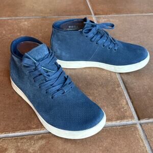 NoBull Navy Blue Perforated Suede Mid Trainers size womens 7 mens 5.5 Unisex